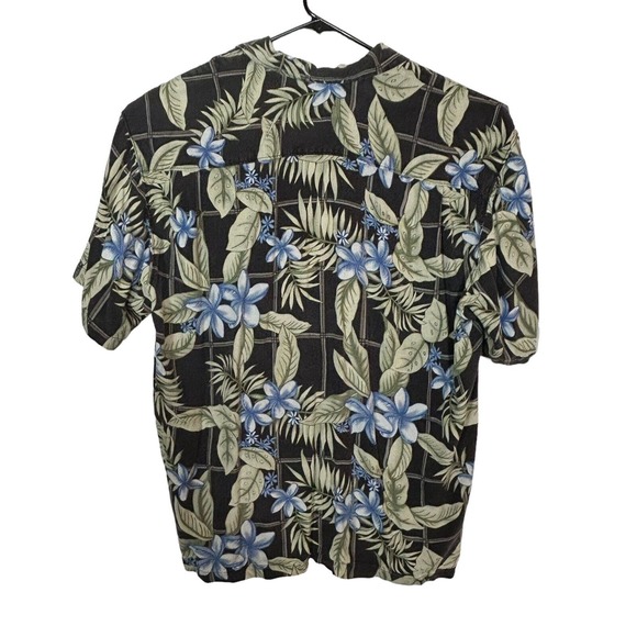Tommy Bahama 100% Silk Hawaiian Shirt Mens XXL 2XL Green Floral Short Sleeve - Picture 2 of 11